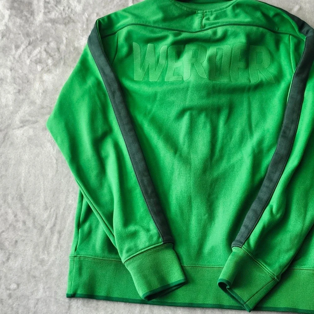 NIKE WERDER BREMEN FOOTBALL SOCCER JACKET GREEN‎ SIZE M BOYS BUNDESLIGA